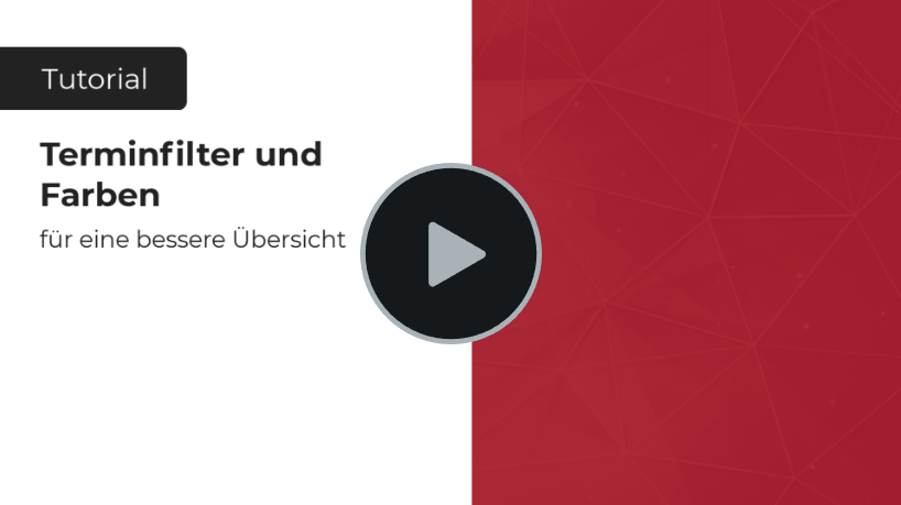 Terminfilter und Farben anlegen Video