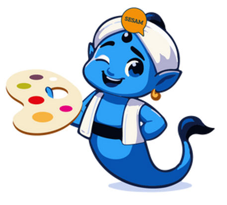 SESAM-Geist mit Farbpalette