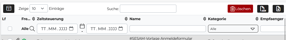 Quelle: Web Commerce GmbH - SESAM Änderung der Icons in allen DataTables